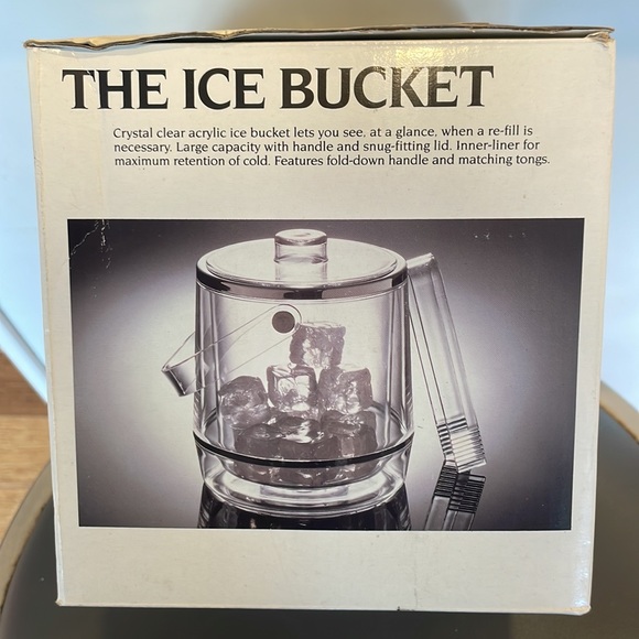 Grainware Dining New Vintage 989 Grainware Clear Acrylic Ice Bucket